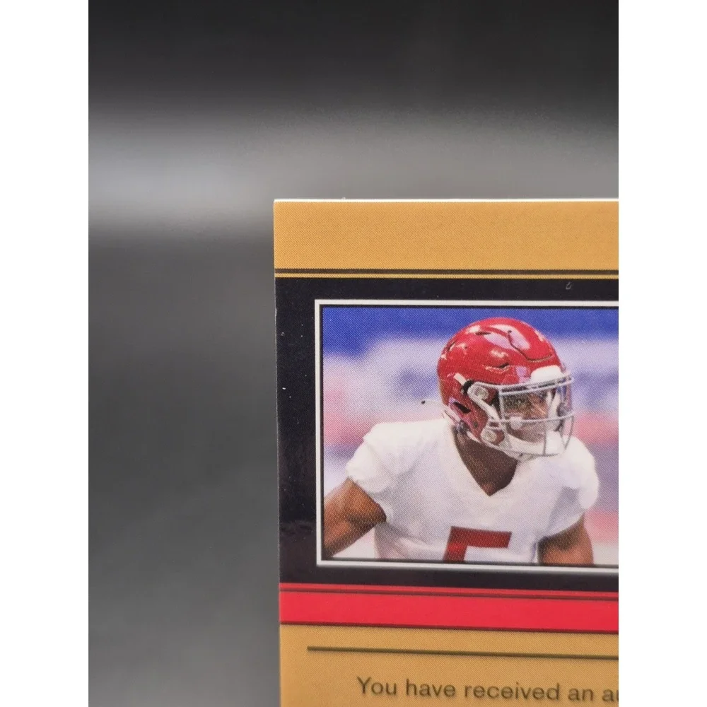 2021 Leaf Gold Rookie Javon Baker #GLR-JB2 Red Auto /25 (RC) Patriots 49ers